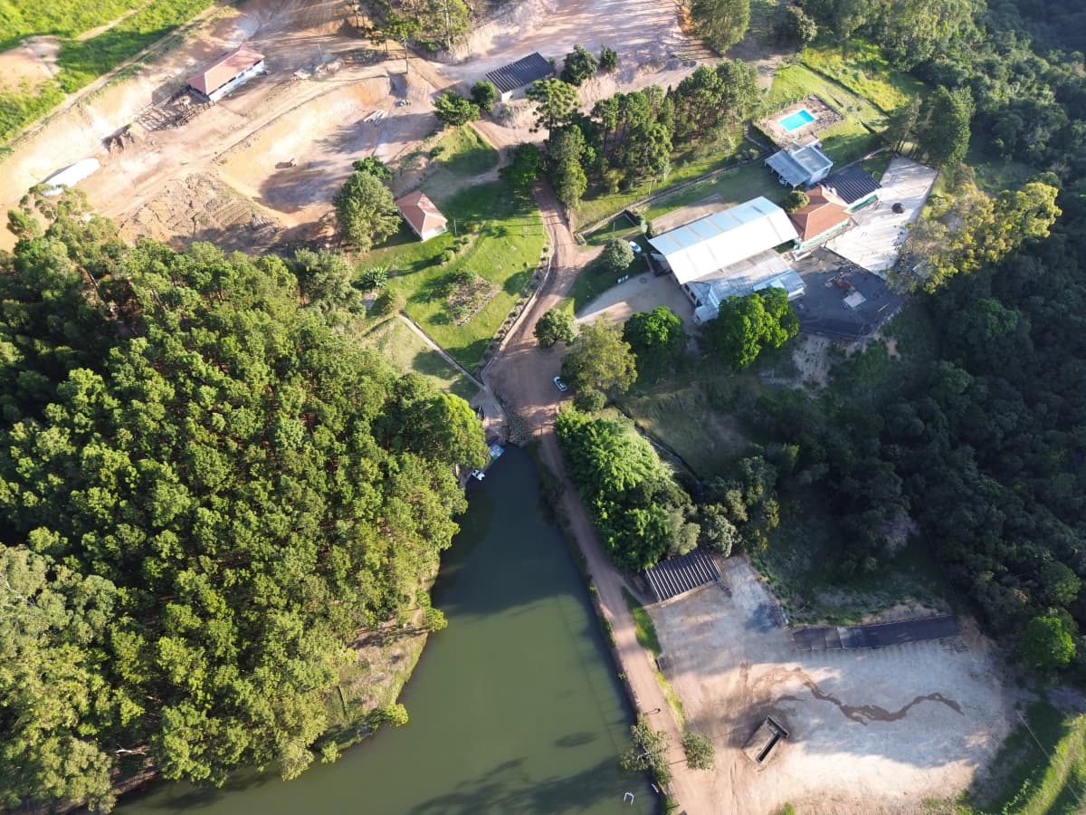 Foto aerea do parque