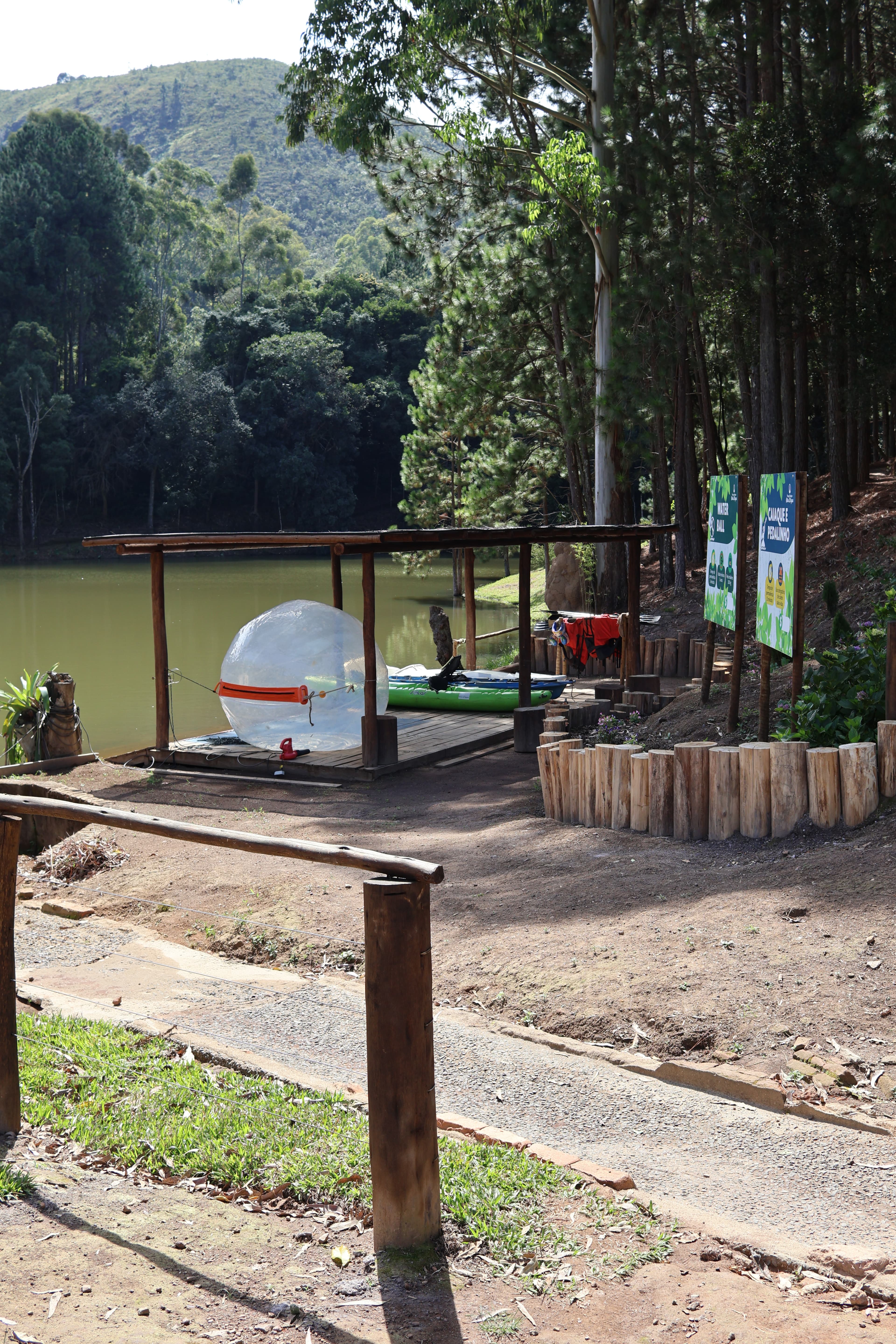 Tirolesa do parque
